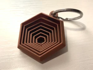 Fidget Hexagon Keychain (Set Of 2)