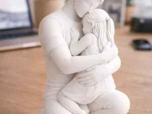 Father and Daughter – Dad's Hug , Sculpture