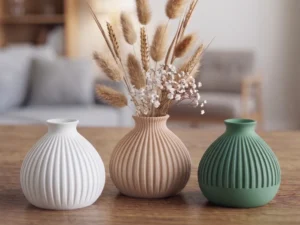 Japandi Vase Trio - Elegant Home Decor Set