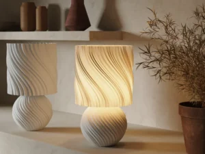 Japandi Wave Table Lamp - Ambient Ambiance