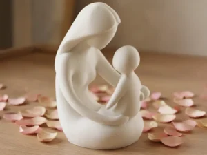 Mother & Child Sculpture | Elegant Home Decor Gift