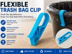 Flexible Trash Bag Clip - Secure & Simple Bin Liner Holders (Set of 5)